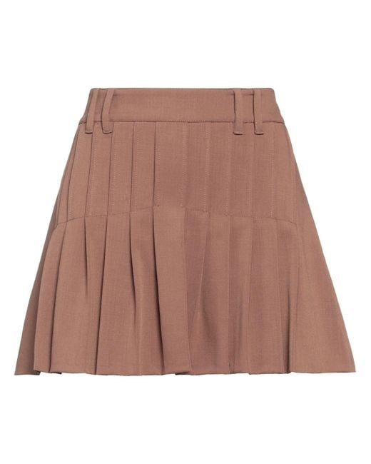 Pinko Brown Mini Skirt