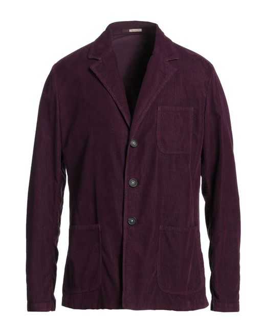 Massimo Alba Purple Blazer Cotton for men