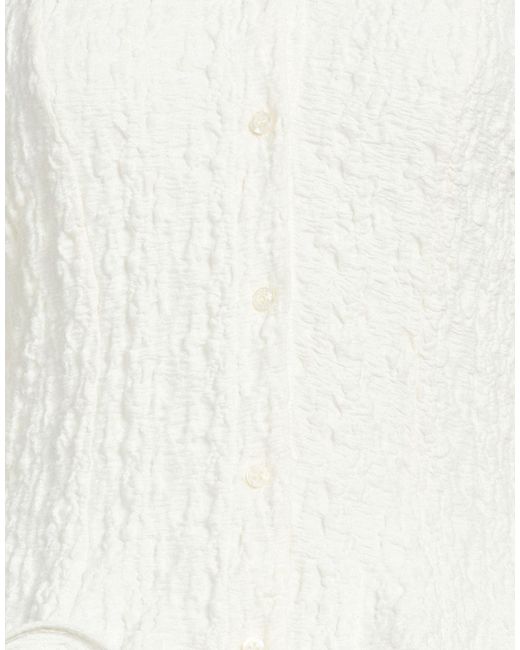 MSGM White Shirt Cotton, Polyamide, Elastane