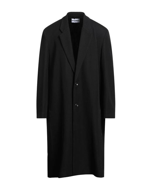 Attachment Black Overcoat & Trench Coat Wool for men