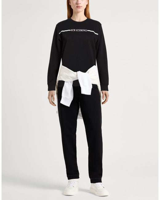 Ice Iceberg Black Sweatshirt Cotton
