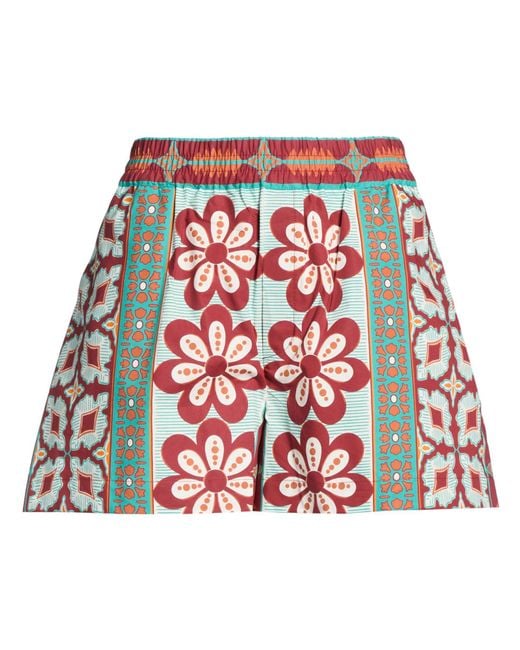 LaDoubleJ Red Shorts & Bermuda Shorts Cotton