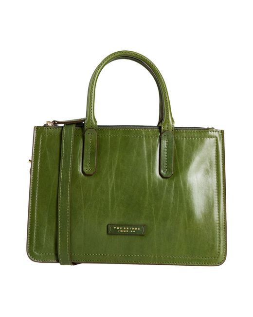 The Bridge Green Handbag Leather