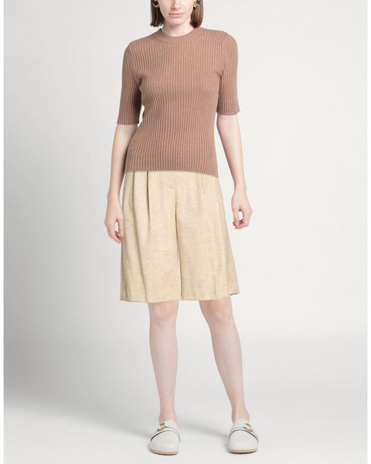 Slowear Natural Shorts & Bermuda Shorts Virgin Wool, Polyamide, Silk, Elastane