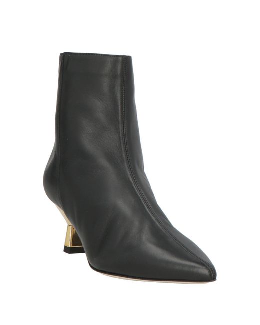 PROSPERINE® Black Ankle Boots Leather