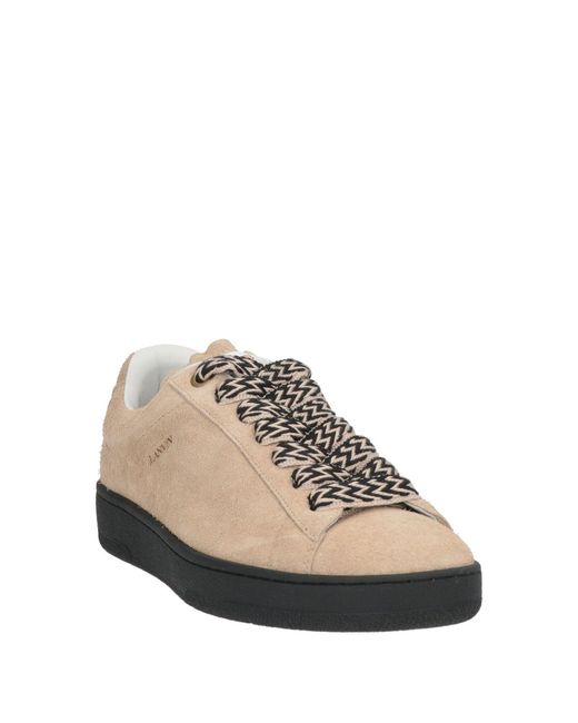 Lanvin Natural Sand Sneakers Calfskin for men