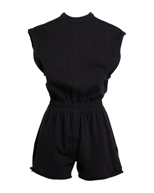 Rick Owens Black Playsuit Cotton