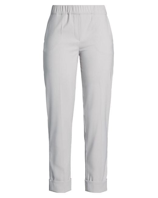 D.exterior Gray Light Pants Polyester, Elastane