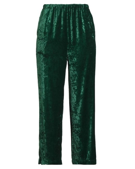 WU'SIDE Green Pants Polyester