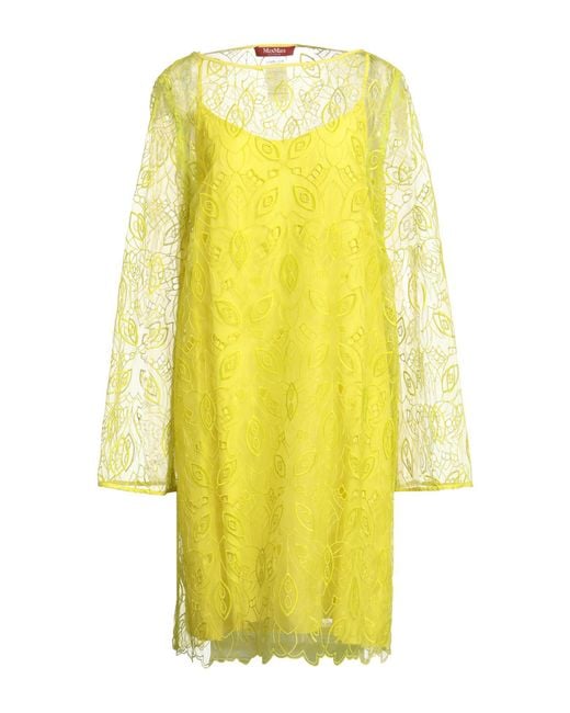 Max Mara Yellow Mini Dress