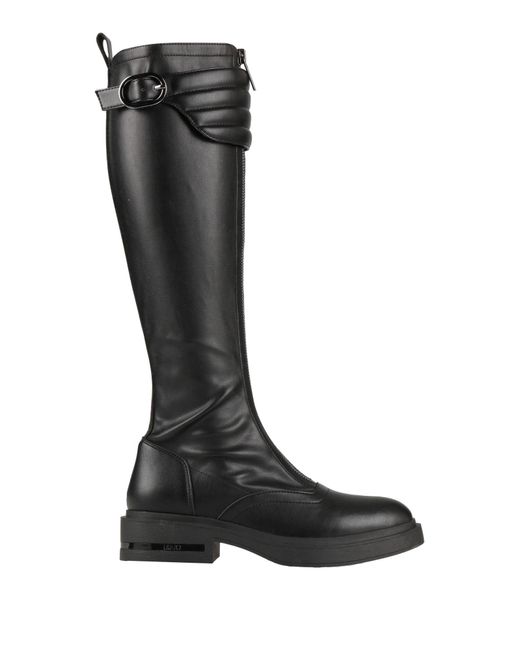 Liu Jo Black Boot Textile Fibers