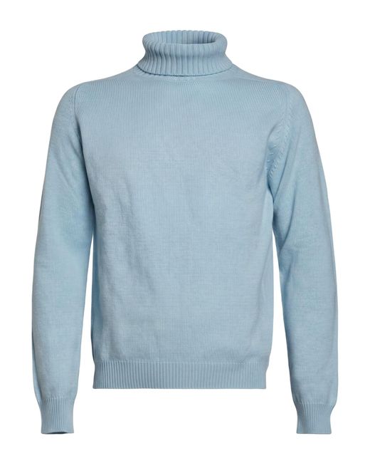 Boglioli Blue Turtleneck for men