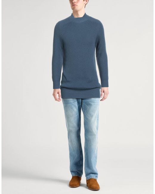 Tagliatore Blue Turtleneck for men