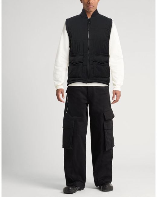 DISCLAIMER Black Vest Polyester, Polyamide for men