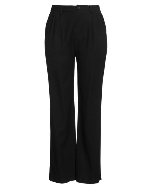 Anine Bing Black Pants Viscose, Virgin Wool, Elastane
