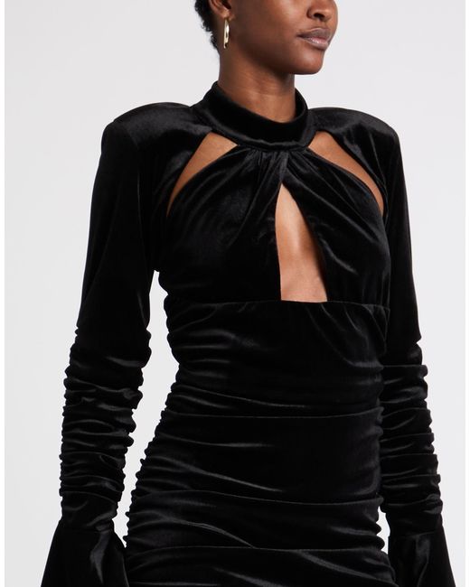 ACTUALEE Black Mini Dress Polyester, Elastane