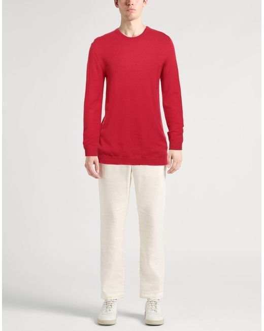 Roberto Collina Red Sweater Cashmere for men