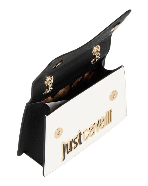 Just Cavalli White Shoulder Bags