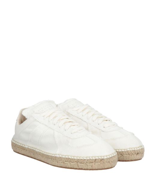 Maison Margiela White Espadrilles Textile Fibers for men