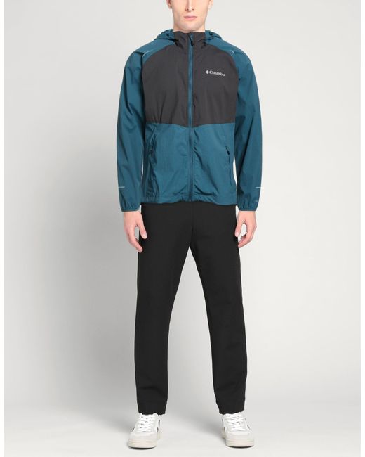 Columbia Blue Deep Jacket Nylon, Elastane for men