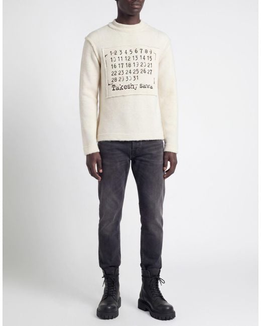 Takeshy Kurosawa White Sweater Acrylic, Polyester, Nylon, Wool, Elastane for men
