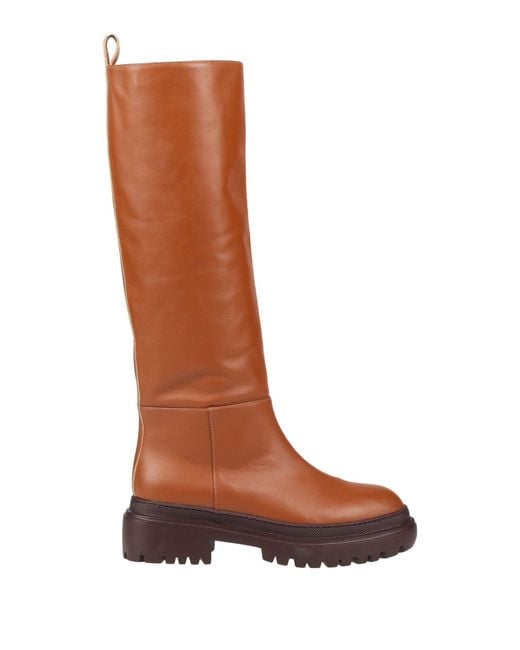 L'Autre Chose Brown Boot Calfskin