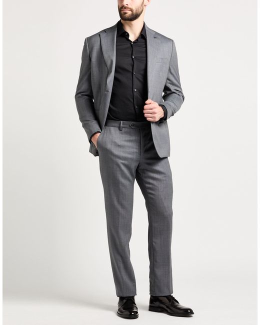 Paoloni Gray Suits for men