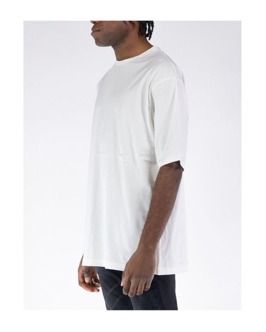 T-shirt di Y-3 in White da Uomo