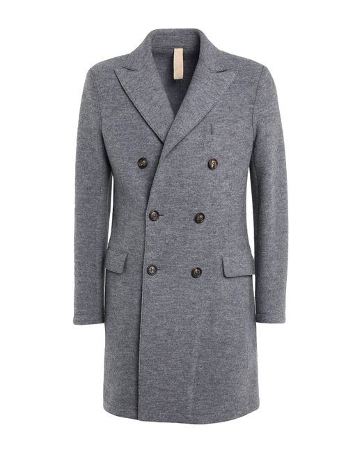 Eleventy Gray Coat Wool, Polyester, Polyurethane for men