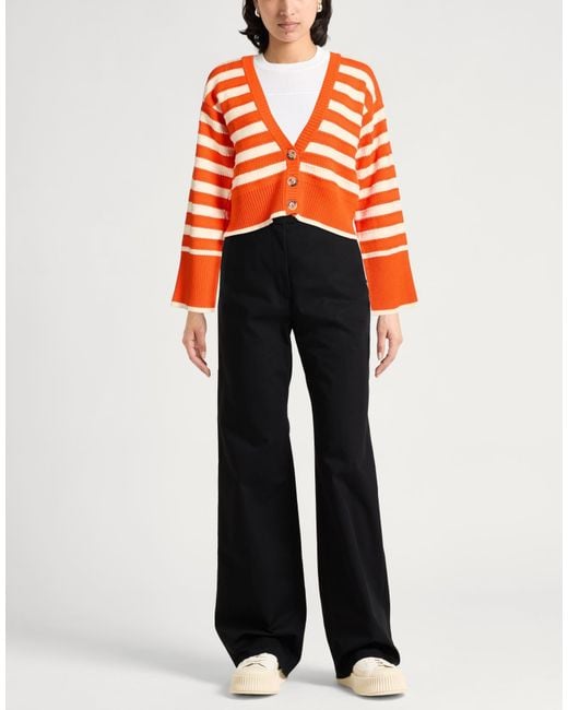 Woolrich Orange Cardigan Cotton