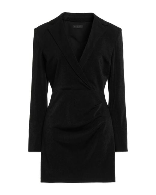 Guess Black Mini Dress Acetate, Elastane