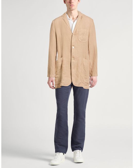 Aspesi Natural Sand Blazer Linen for men