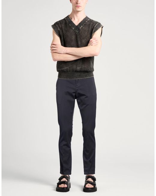 Dondup Blue Pants Cotton, Lyocell, Elastane for men