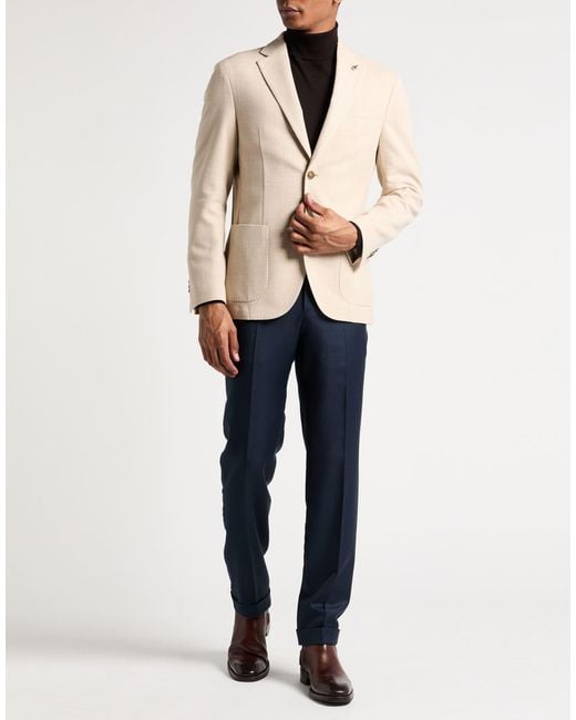 Paoloni Natural Blazers for men