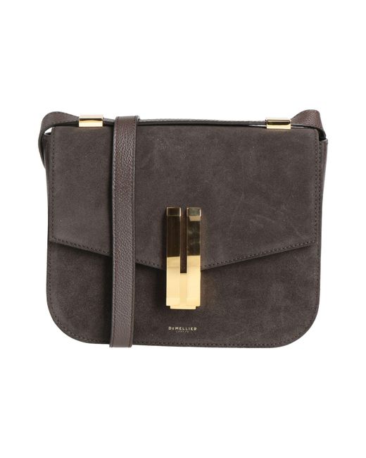 DeMellier London Gray Cross-Body Bag Cow Leather