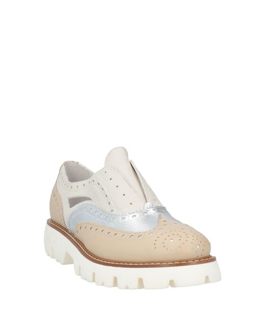 OFFICINE VENETE White Lace-Up Shoes Leather