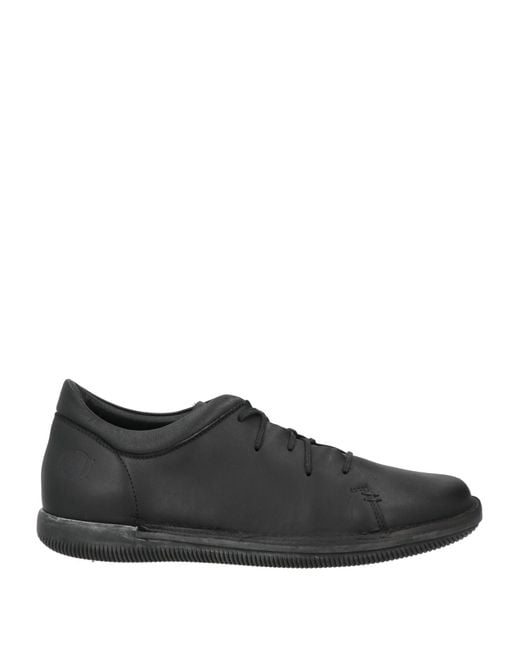 Loints of Holland Black Lace-Up Shoes Leather for men