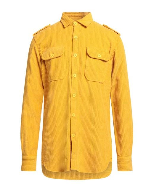 Altemflower Yellow Shirt Cotton for men