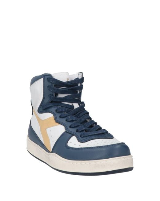 Diadora Blue Slate Sneakers Leather for men