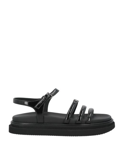 Hogan Black Sandals Leather