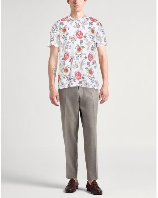 Etro White T-Shirt for men