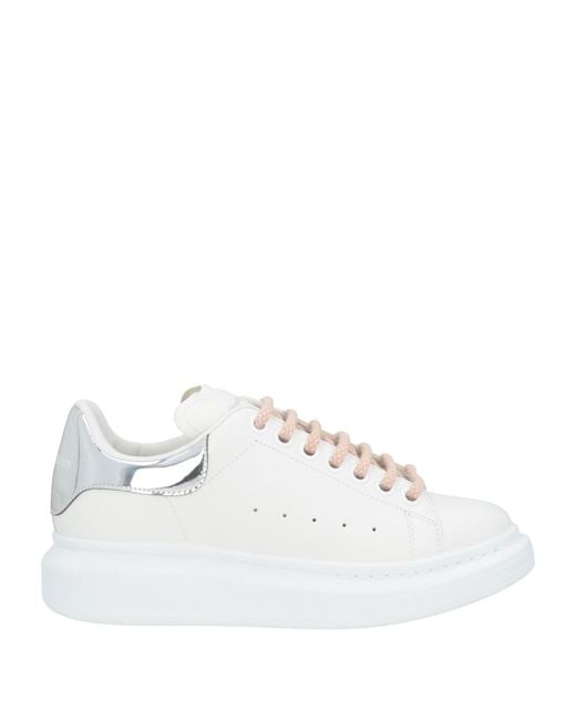 McQueen White Sneakers Leather