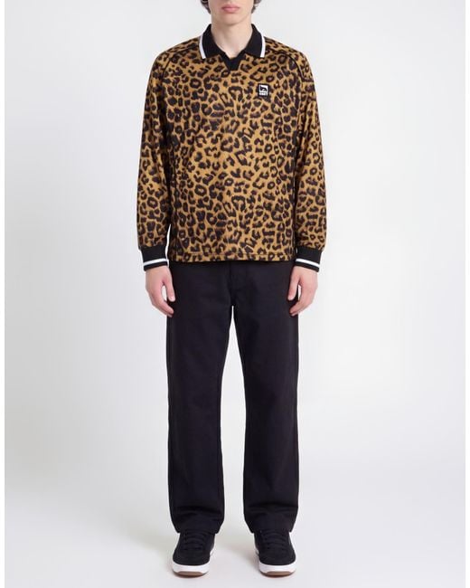 Polo Obey de hombre de color Brown