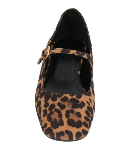 A.Bocca Brown Ballet Flats Leather