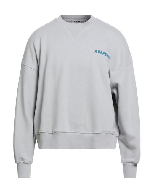 A PAPER KID Gray Sweatshirt for men