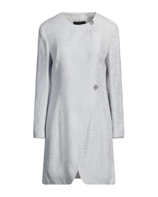 Giorgio Armani Gray Overcoat & Trench Coat