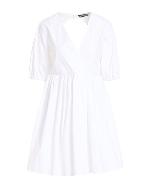Department 5 White Mini Dress Cotton