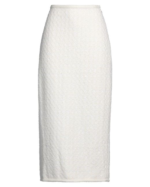 ROTATE BIRGER CHRISTENSEN White Midi Skirt