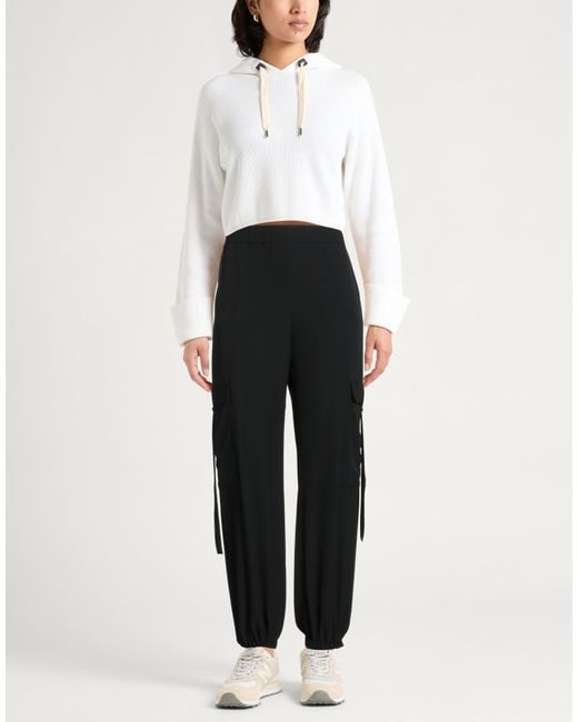 Hanita Black Pants Polyester