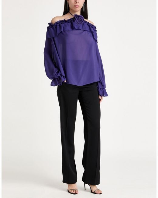 ATELIER LEGORA Purple Top Viscose, Nylon, Polyester